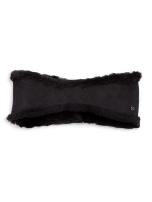 商品UGG|Reversible Leather & Shearling Headband,价格¥360,第1张图片
