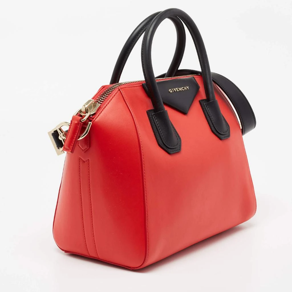 商品[二手商品] Givenchy|Givenchy Lipstick Red/Black Leather Small Antigona Satchel,价格¥4771,第3张图片详细描述