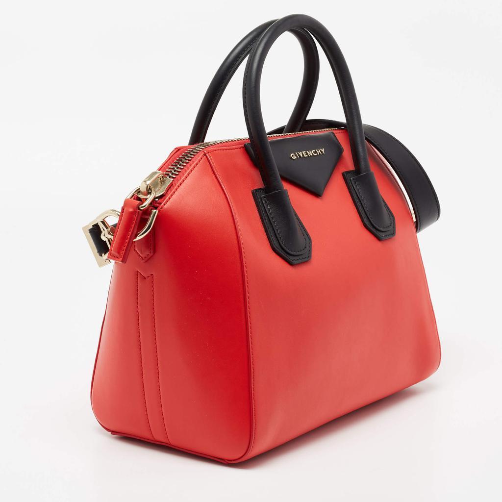 商品[二手商品] Givenchy|Givenchy Lipstick Red/Black Leather Small Antigona Satchel,价格¥6711,第5张图片详细描述