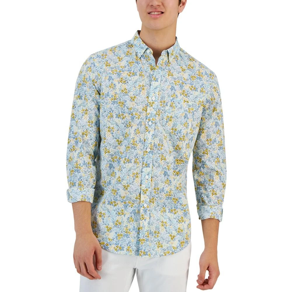 商品Club Room|Men's Sasha Field Floral Print Woven Long-Sleeve Shirt, Created for Macy's,价格¥147,第1张图片