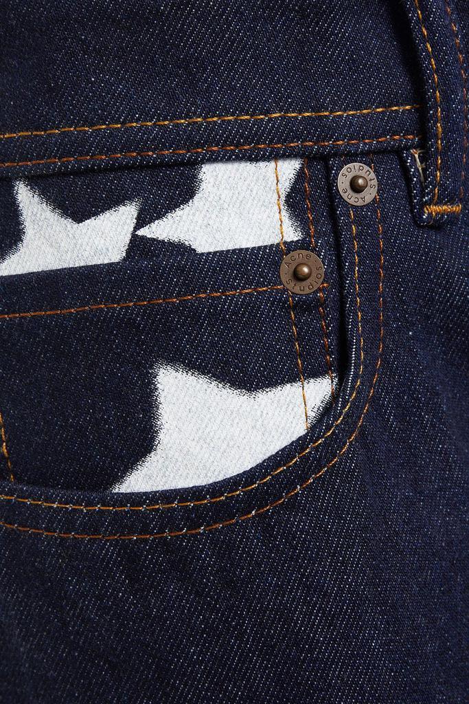 商品Acne Studios|Log printed high-rise straight-leg jeans,价格¥860,第6张图片详细描述