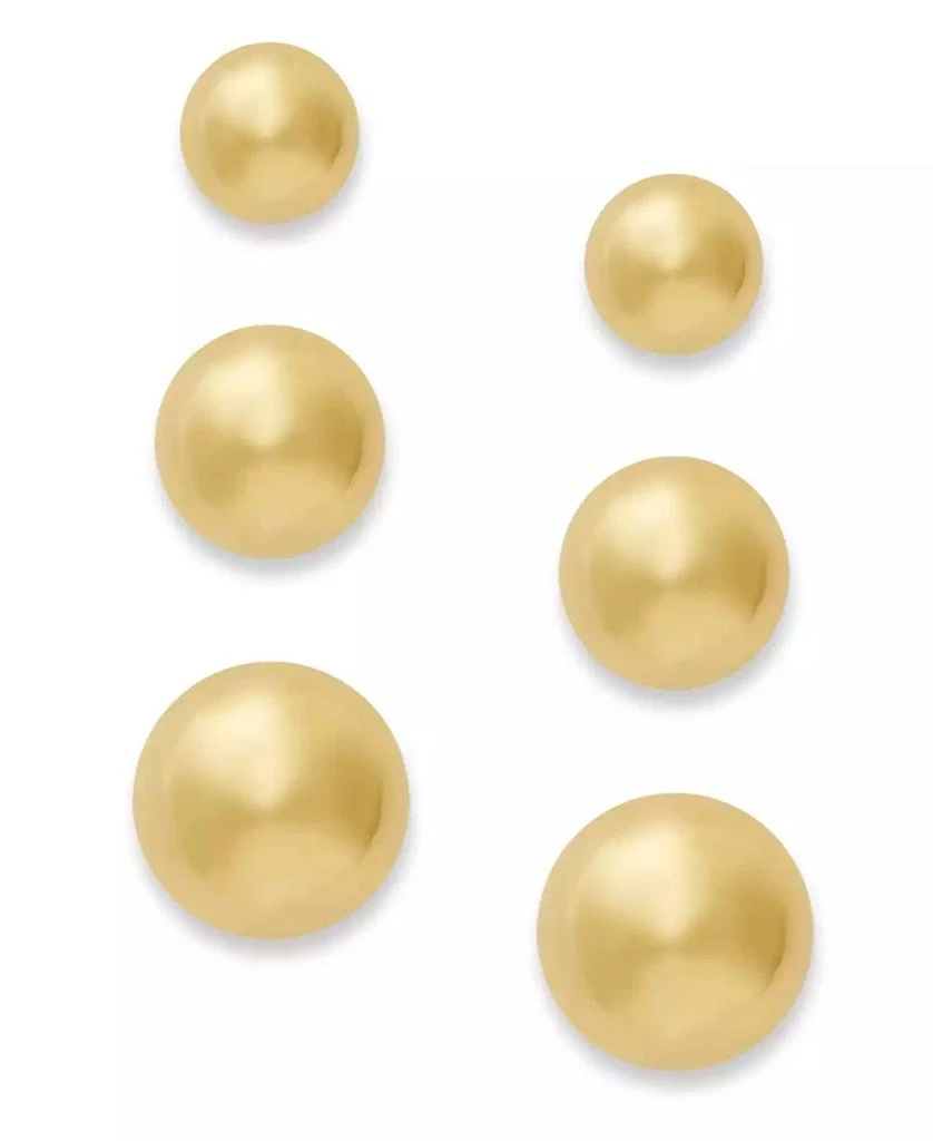 商品Giani Bernini|18k Gold over Sterling Silver Earrings Set, Stud Earrings,价格¥237,第1张图片
