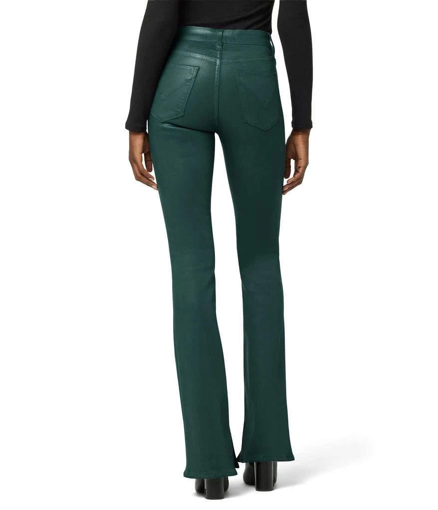 商品Hudson|Barbara High-Rise Bootcut Inseam Slit in Coated Forest Walk,价格¥993,第3张图片详细描述