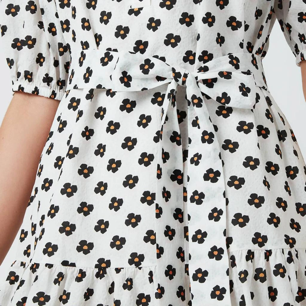 商品Kate Spade|Kate Spade New York Women's Block Floral Shirt Dress - Cream,价格¥1185,第4张图片详细描述