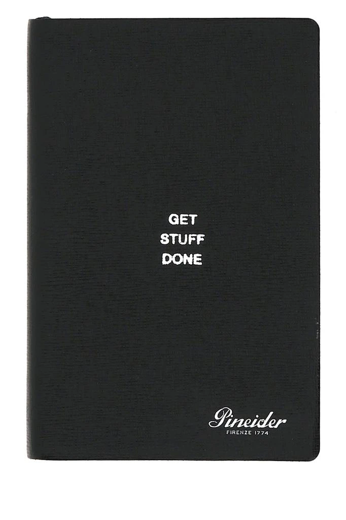 商品Pineider|Black leather Milano small notebook,价格¥310,第1张图片