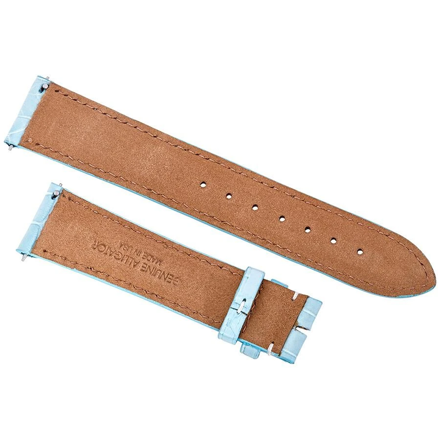 商品Hadley Roma|21 MM Matte Baby Blue Alligator Leather Strap,价格¥224,第2张图片详细描述