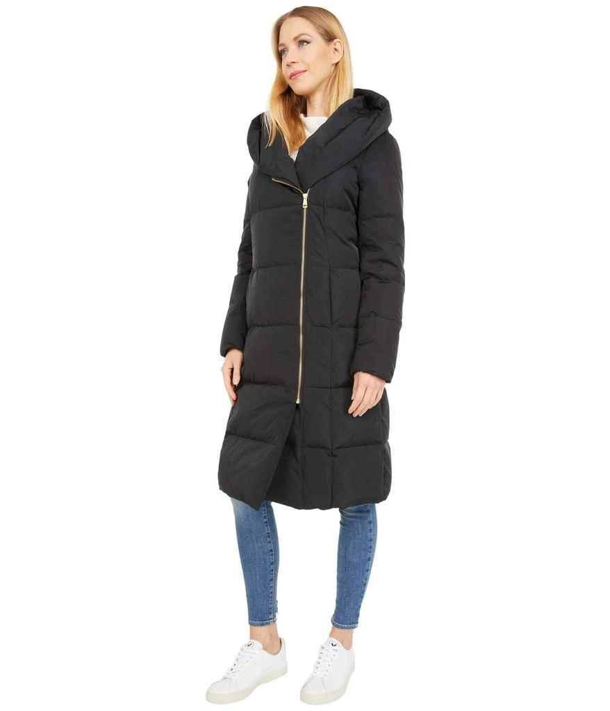 商品Cole Haan|Zip Front Down Coat w/ Dramatic Oversized Hood,价格¥1978,第2张图片详细描述