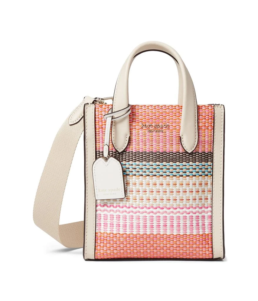 商品Kate Spade|Manhattan Woven Striped Fabric Mini Tote,价格¥1302,第1张图片