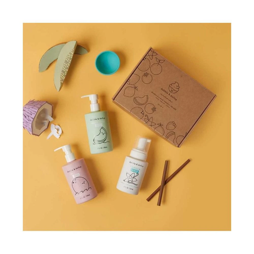 商品Dabble & Dollop|A Day at the Beach - Coconut, Vanilla & Honeydew Bath Set,价格¥339,第3张图片详细描述