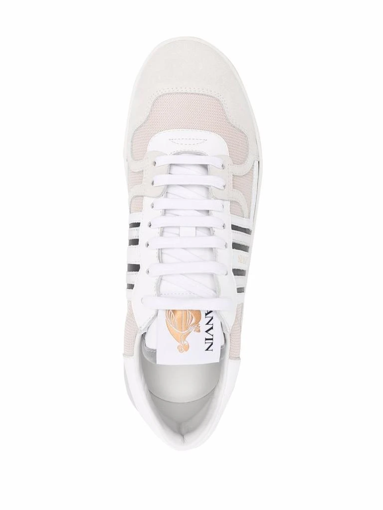 商品Lanvin|Lanvin men's white leather sneakers,价格¥2973,第4张图片详细描述