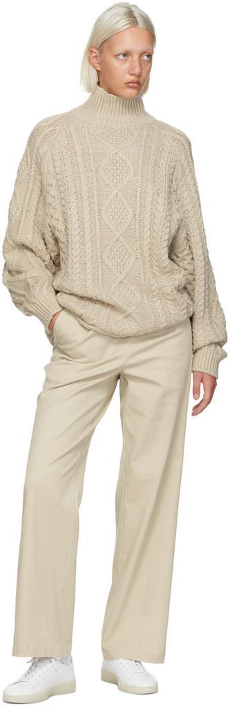 商品Essentials|Beige Cable Knit Turtleneck,价格¥997,第6张图片详细描述