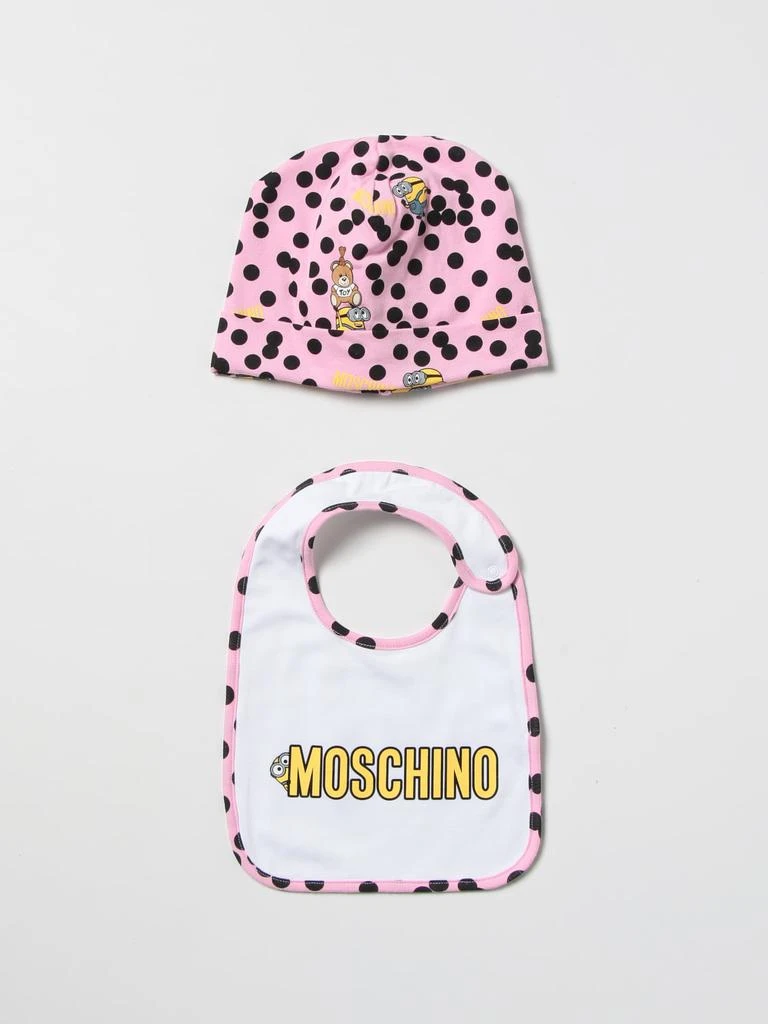 商品Moschino|Moschino Baby cotton hat + bib set,价格¥489,第1张图片