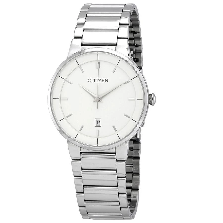 商品Citizen|Quartz White Dial Stainless Steel Men's Watch BI5010-59A,价格¥476,第1张图片