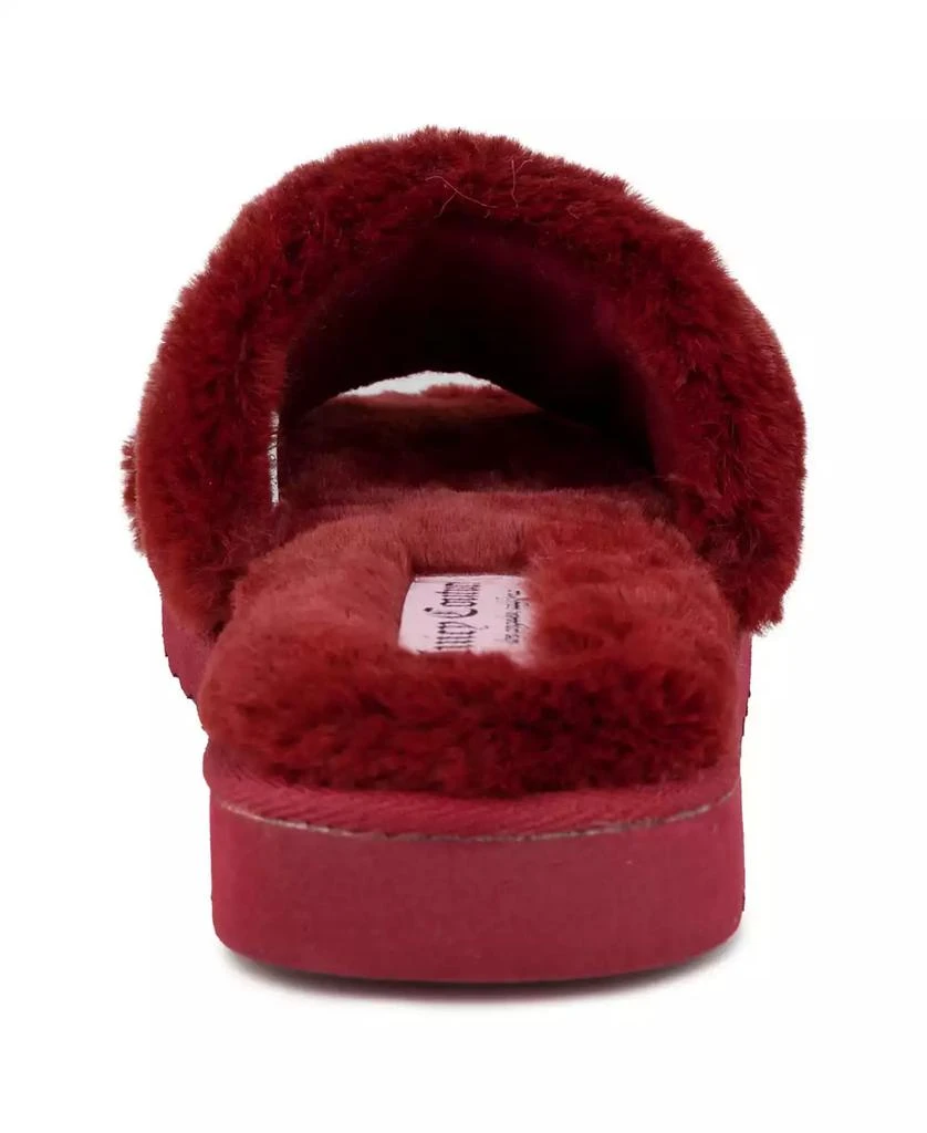 商品Juicy Couture|Women's Halo Faux Fur Slip-On Slippers,价格¥204,第3张图片详细描述