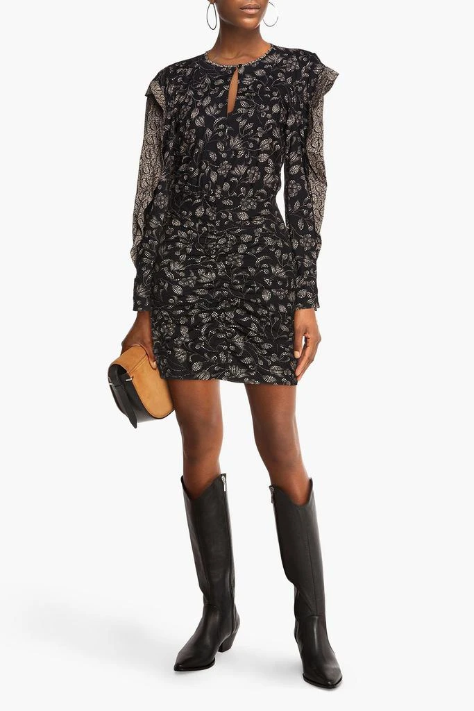 商品Isabel Marant Étoile|Ruffled floral-print cotton mini dress,价格¥1184,第2张图片详细描述