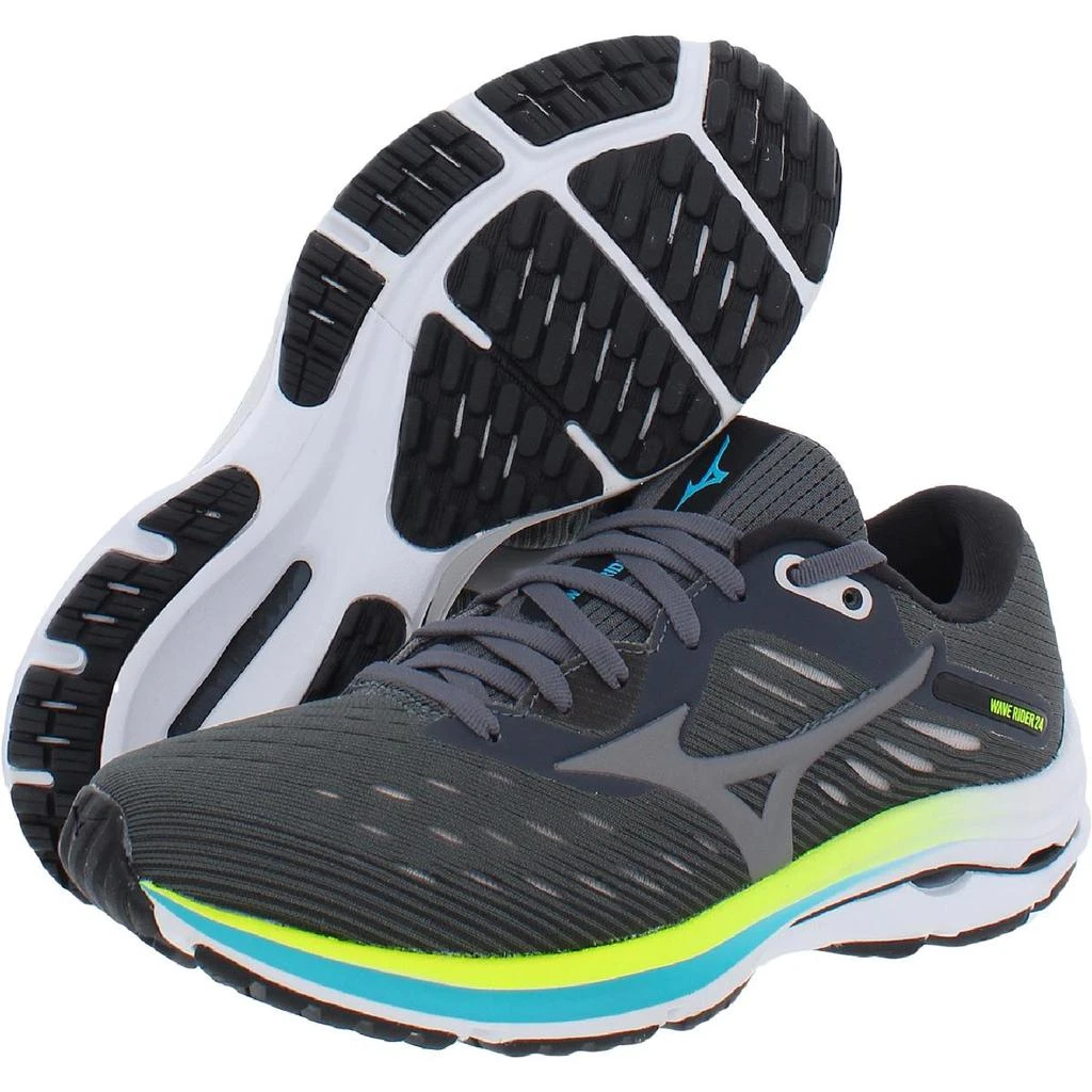 商品Mizuno|Wave Rider 24 Womens Fitness Workout Running Shoes,价格¥276,第2张图片详细描述