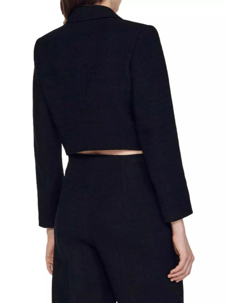 Cropped Tweed Button-Up Jacket 商品