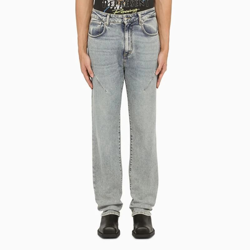 商品Represent|Light blue cotton denim jeans,价格¥760,第1张图片