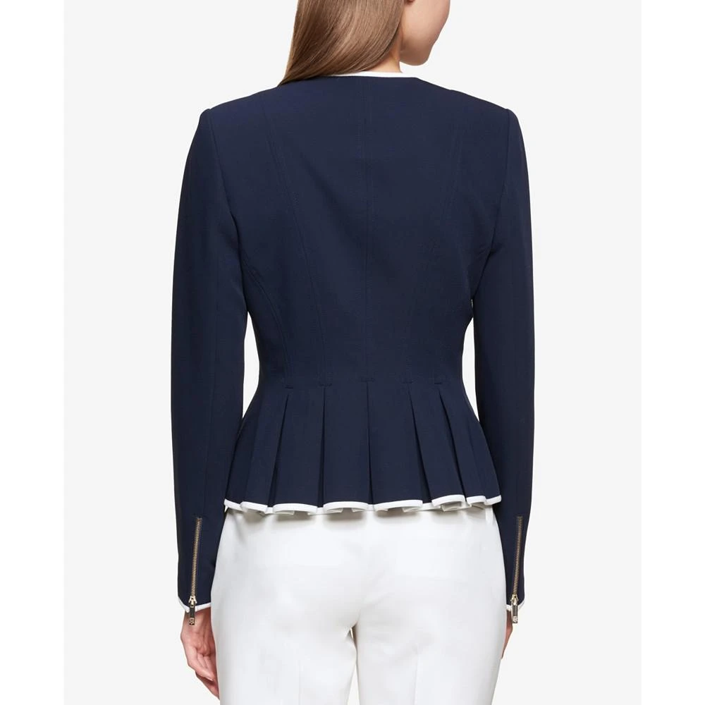 商品Tommy Hilfiger|Women's Zip-Front Peplum Jacket,价格¥1099,第2张图片详细描述