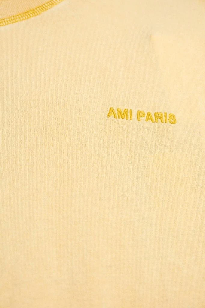 商品AMI|AMI Logo Embroidered Crewneck T-Shirt,价格¥526,第4张图片详细描述