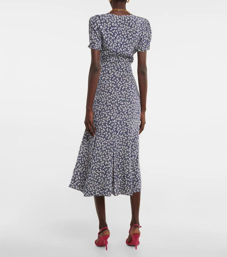 商品Ralph Lauren|Floral puff-sleeve crêpe midi dress,价格¥1855,第3张图片详细描述