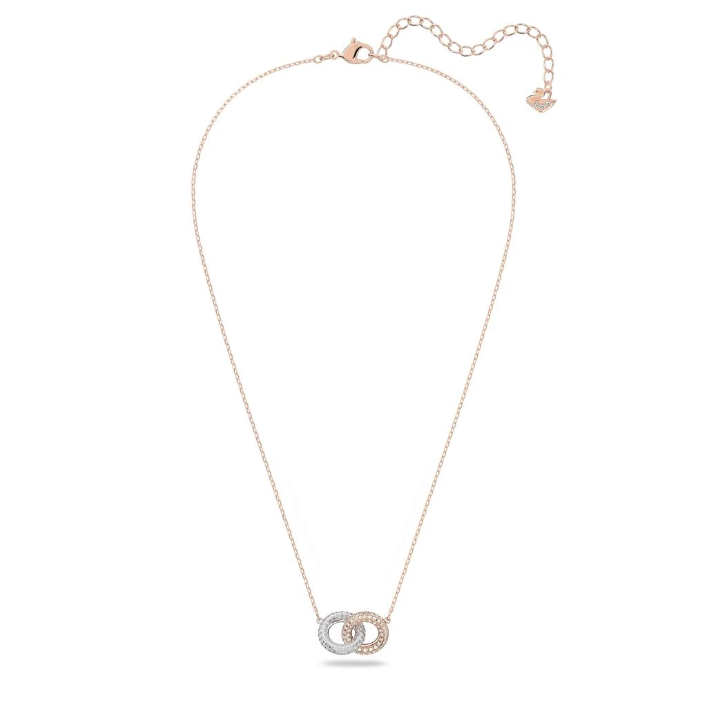 商品Swarovski|Stone necklace circle white rose gold-tone plated,价格¥1198,第3张图片详细描述