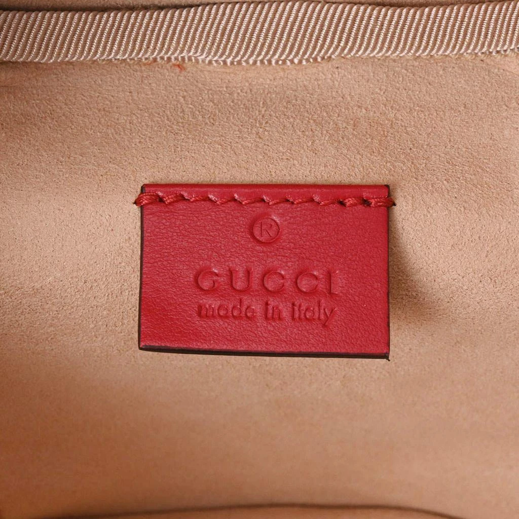 Gucci Red Leather Red leather GG  Marmont Vanity Backpack 商品