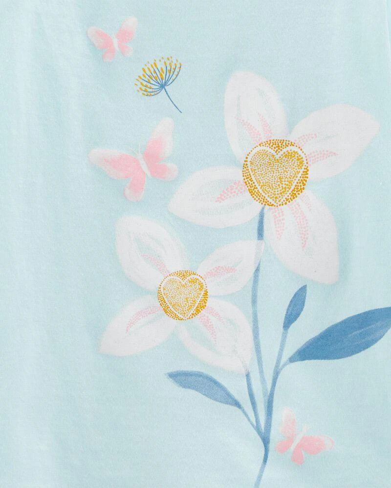 商品Carter's|Flower Jersey Tee,价格¥45,第2张图片详细描述