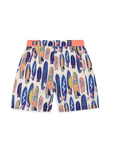 Baby Boy's 2-Piece Rashguard & Boardshort Swim Set商品第5张图片规格展示