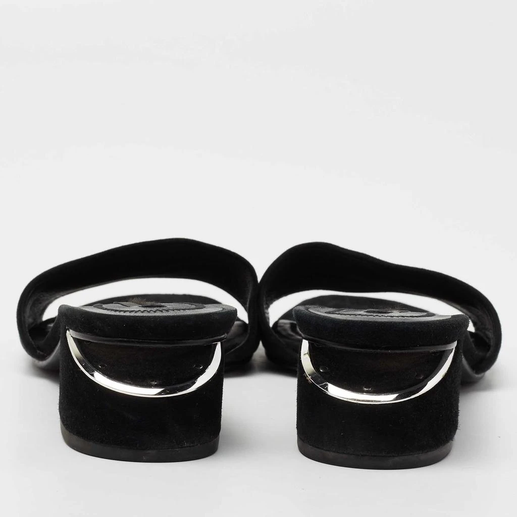 商品[二手商品] Alexander Wang|Alexander Wang Black Suede Lou Slide Sandals Size 36,价格¥813,第5张图片详细描述