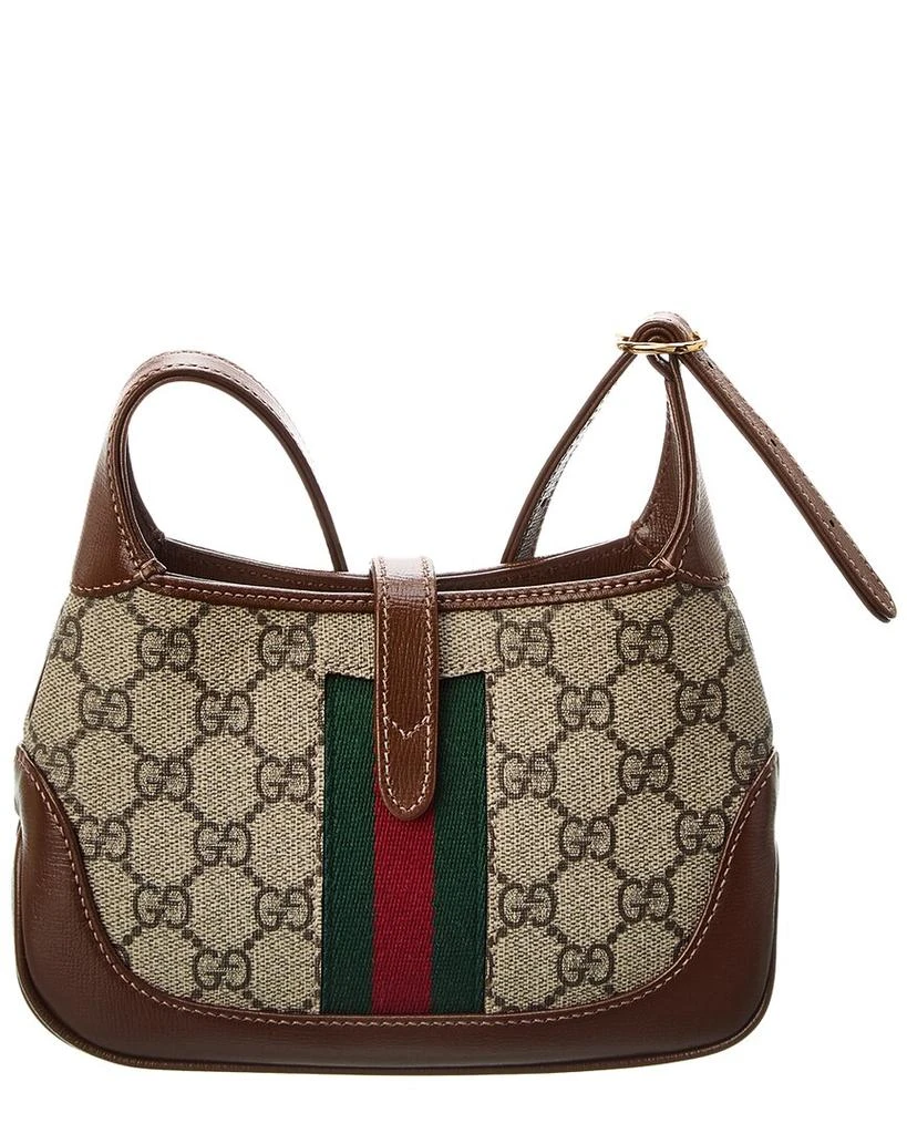 商品Gucci|Gucci Jackie 1961 Mini GG Supreme Canvas & Leather Shoulder Bag,价格¥13377,第2张图片详细描述