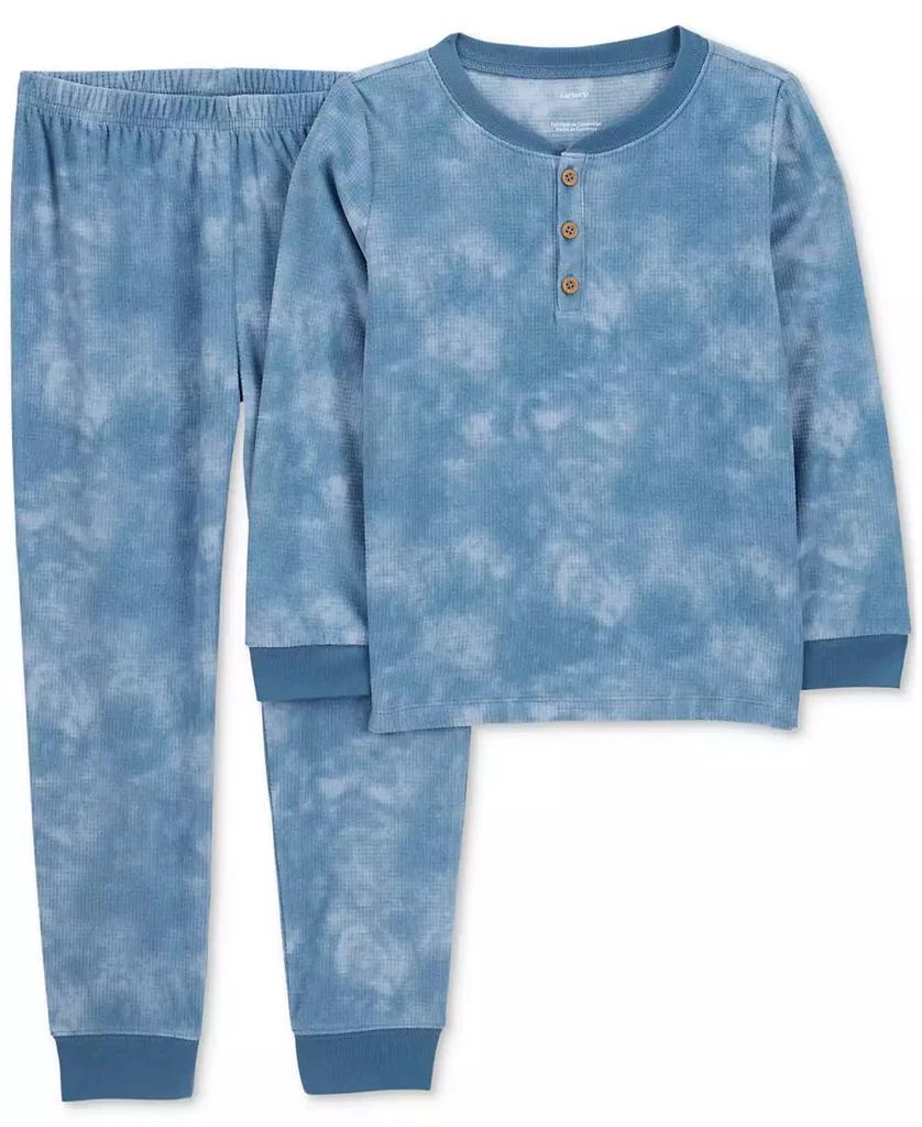 商品Carter's|Little & Big Girls Tie-Dye Fleece Pajamas, 2 Piece Set,价格¥97,第1张图片