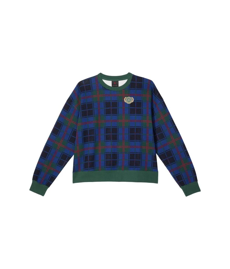 商品Jordan|Jordan Brooklyn Plaid Fleece Crew (Little Kids/Big Kids),价格¥515,第1张图片