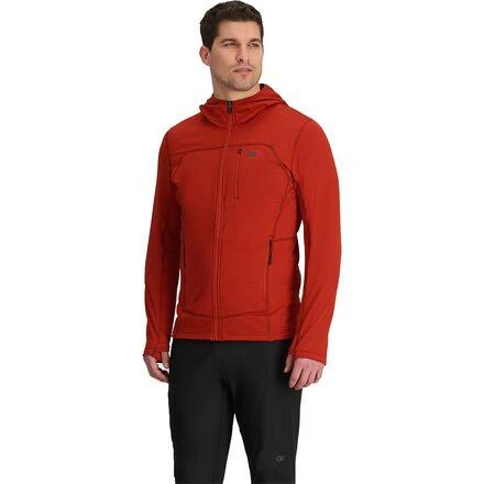 商品Outdoor Research|Vigor Grid Fleece Full-Zip Hooded Jacket - Men's,价格¥593,第2张图片详细描述