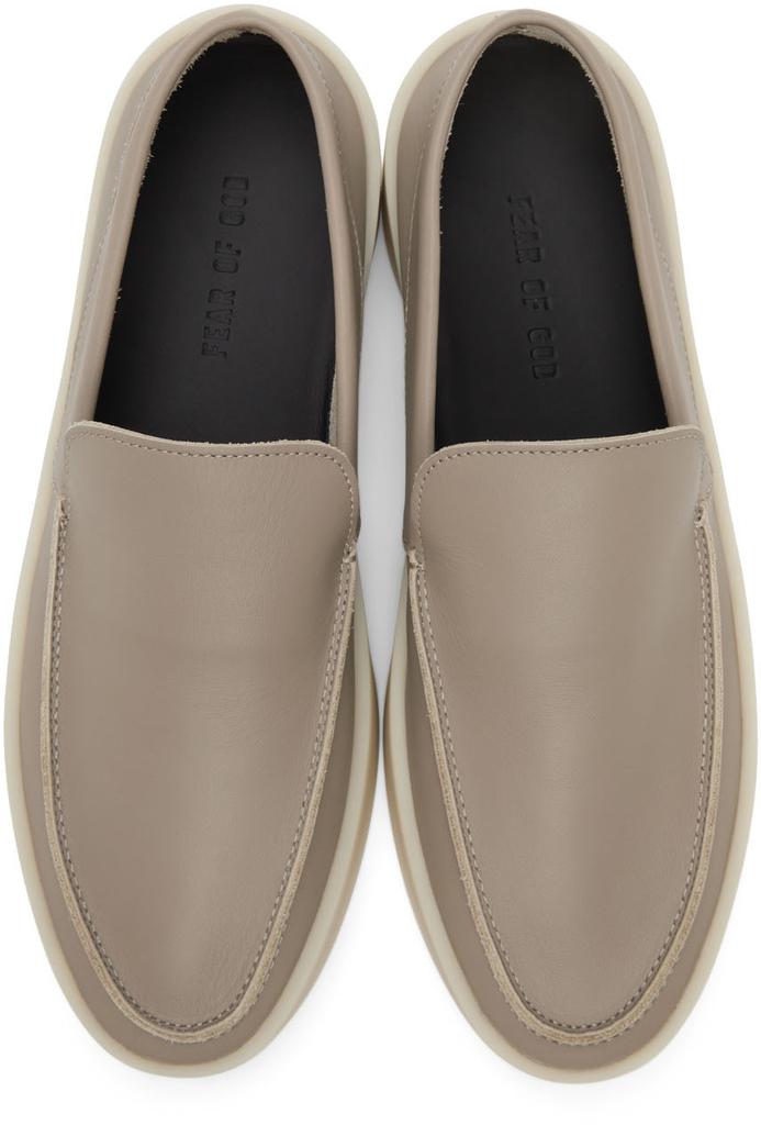 Taupe Leather 'The Loafer' Loafers商品第5张图片规格展示
