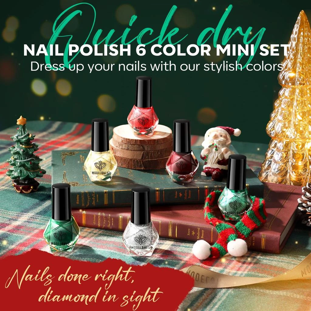 商品[国内直发] MODELONES|Merry Christmas - 6 Colors Nail Polish Set,价格¥142,第2张图片详细描述