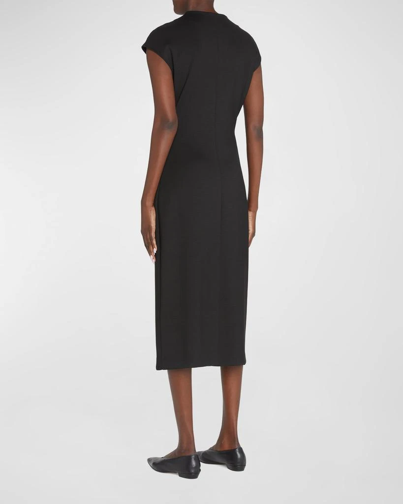 商品Theory|High-Neck Double-Knit Midi Dress,价格¥1060,第4张图片详细描述