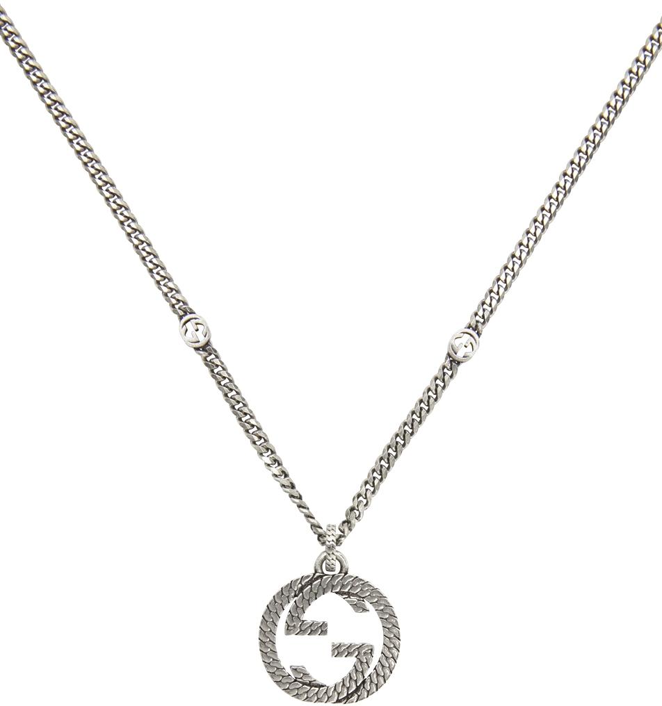 Silver Interlocking G Necklace商品第2张图片规格展示