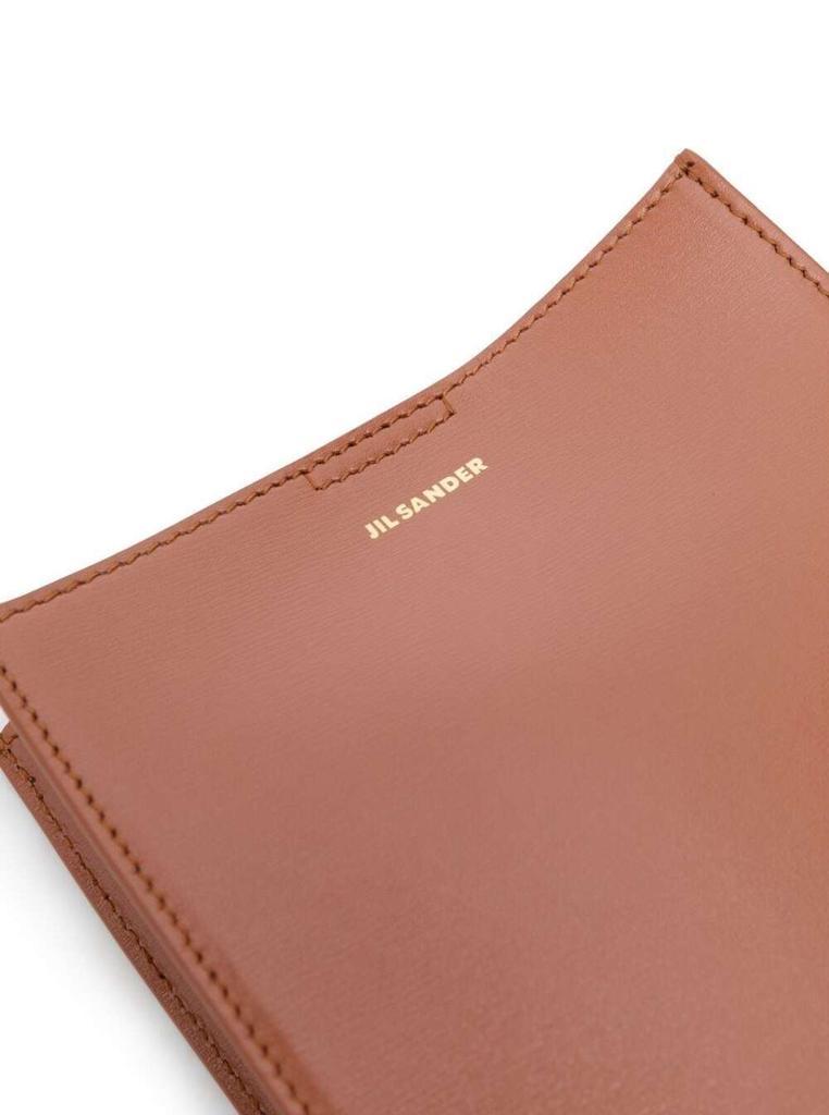 商品Jil Sander|Tangle Mini Brown Leather Crossbody Bag Jil Sander Woman,价格¥3397,第5张图片详细描述