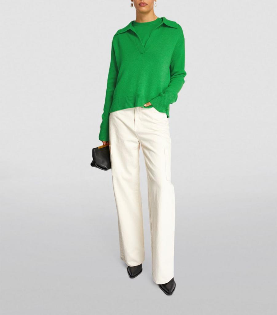 商品Lisa Yang|Cashmere Serena Polo Sweater,价格¥3286,第4张图片详细描述