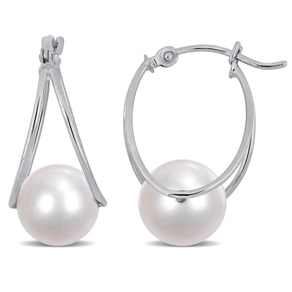 商品Mimi & Max|Mimi & Max 8-8.5mm Cultured Freshwater Pearl Drop Earrings in 10k White Gold,价格¥555,第1张图片