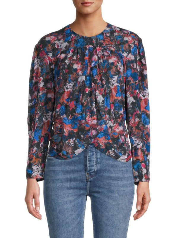 商品IRO|Printed Tulip-Hem Top,价格¥413,第1张图片