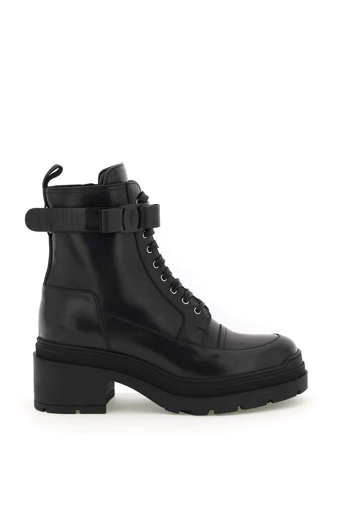 商品Salvatore Ferragamo|Salvatore ferragamo leather boots with vara bow,价格¥5271,第1张图片