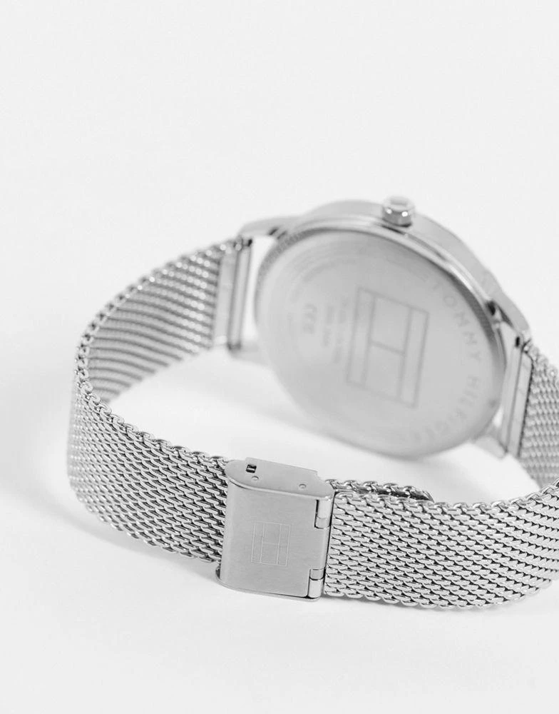 商品Tommy Hilfiger|Tommy Hilfiger mesh watch with black dial in silver 1791842,价格¥914,第2张图片详细描述