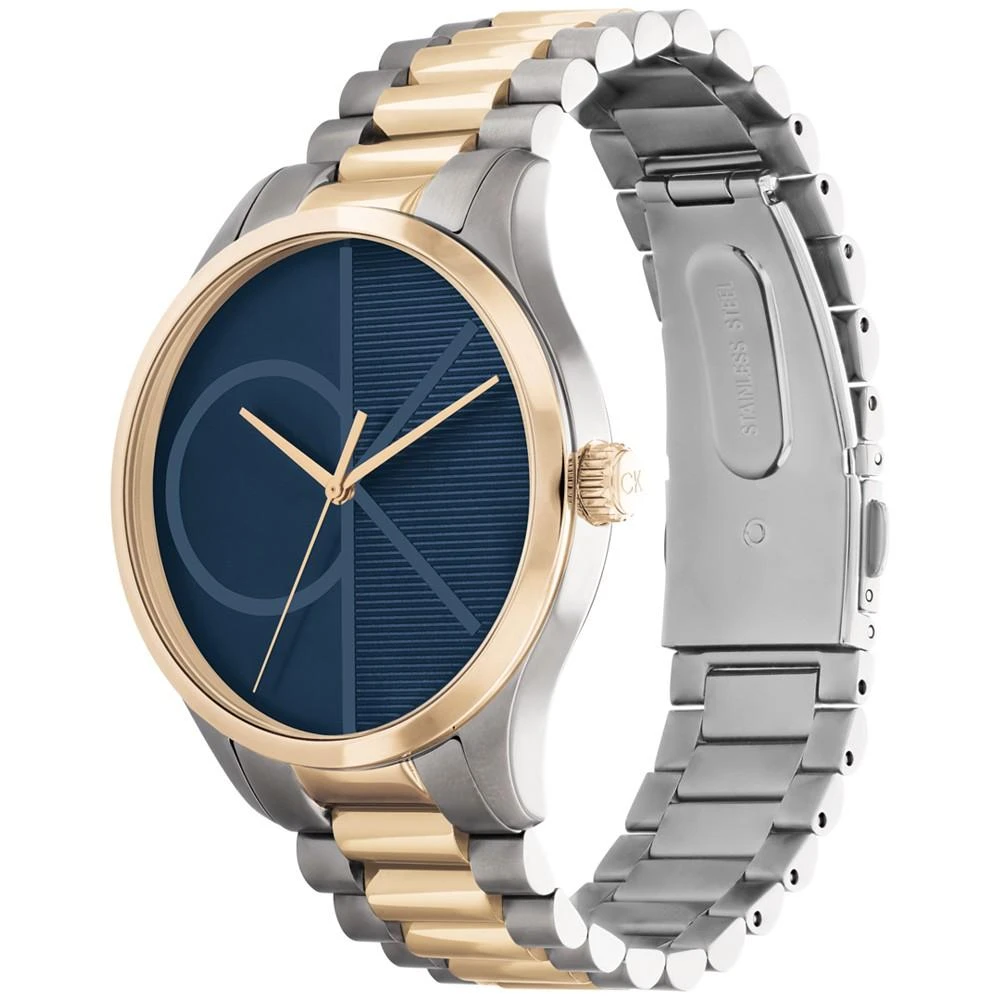 商品Calvin Klein|Men's Two-Tone Stainless Steel Bracelet Watch 40mm,价格¥1337,第2张图片详细描述