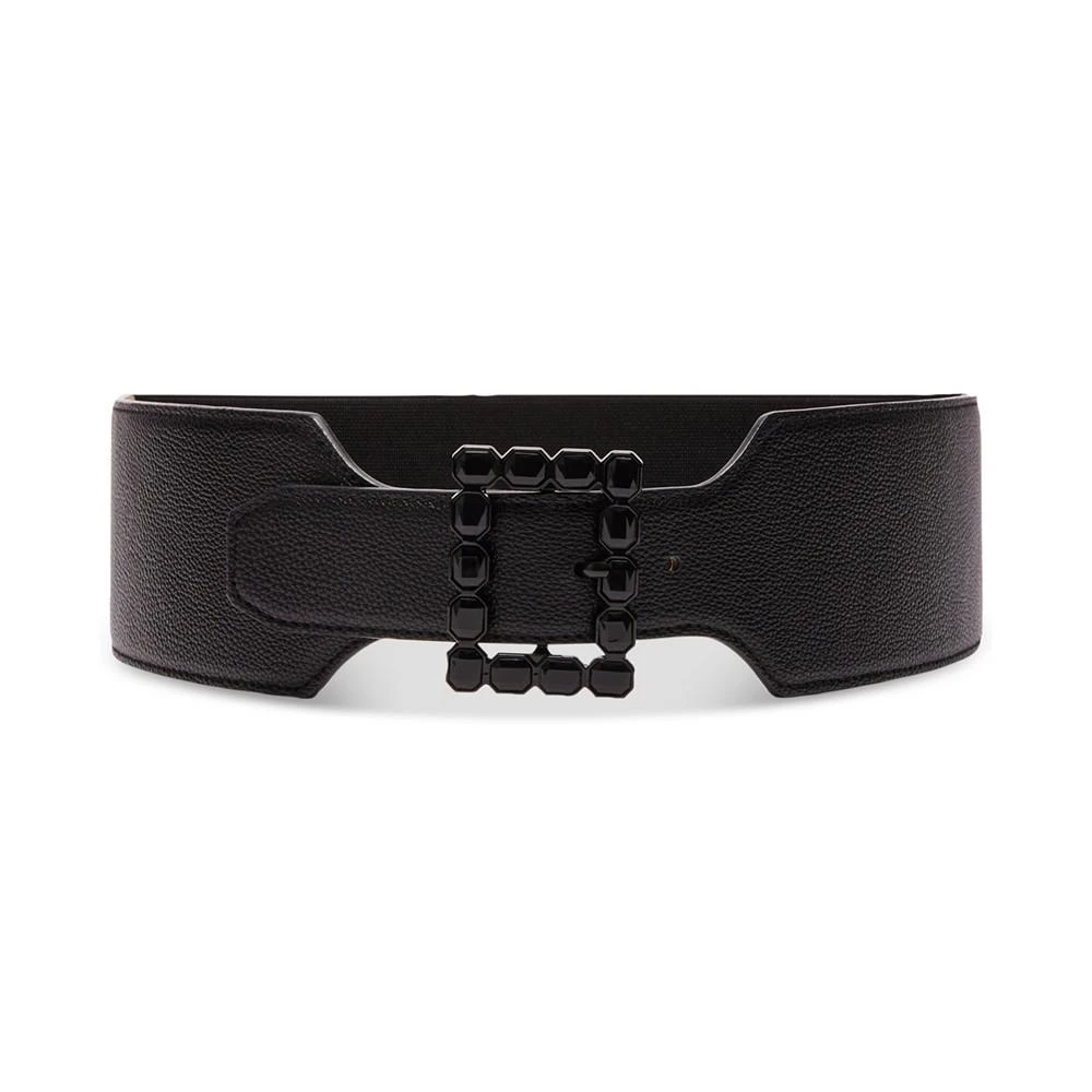 商品Steve Madden|Women's Embellished Buckle Stretch Belt,价格¥157,第1张图片