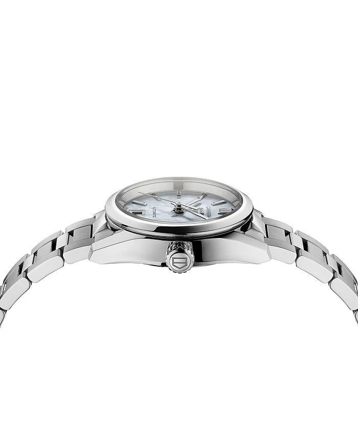 商品TAG Heuer|Carrera Stainless Steel and White Mother of Pearl Automatic Dial Watch, 29mm,价格¥19835,第2张图片详细描述