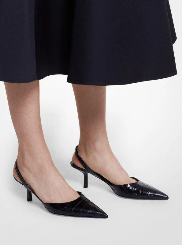 商品Michael Kors|Holly Crocodile Embossed Leather Pump,价格¥2665,第4张图片详细描述