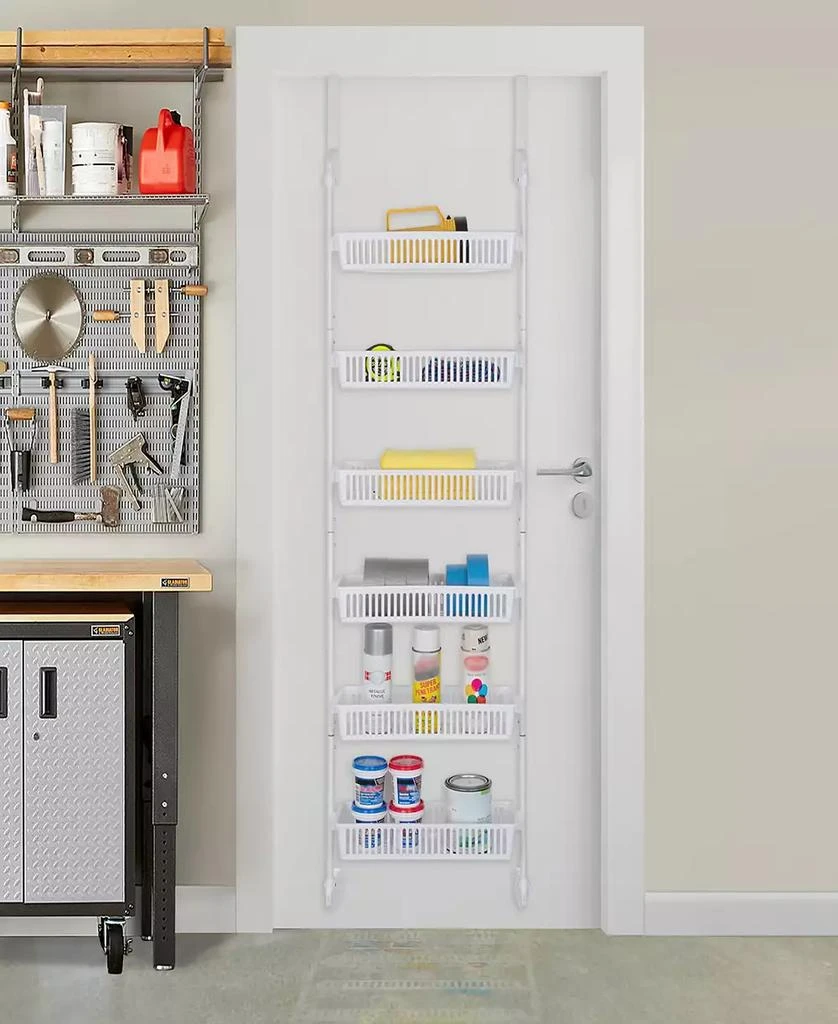 商品Smart Design|6-Tier Over the Door Pantry Organizer with 6 Full Baskets,价格¥370,第5张图片详细描述