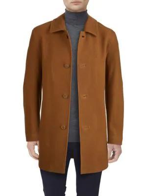 商品Cole Haan|Wool-Blend Italian Topcoat,价格¥1688,第3张图片详细描述